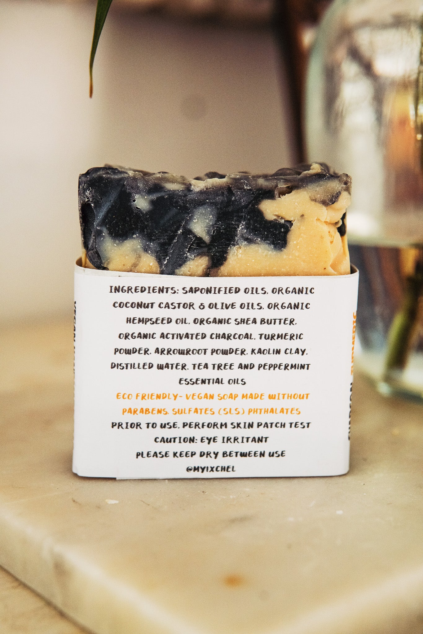 Vegan Soap "Detox" Charcoal-Turmeric